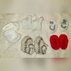 Crochet baby Slippers (0-6 months)